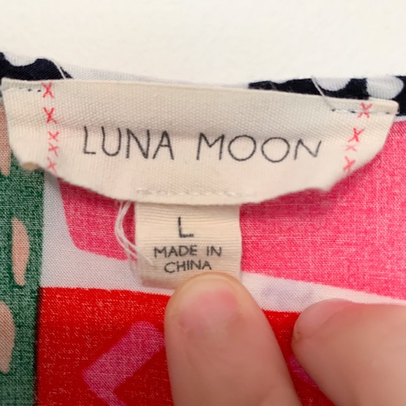 Luna Moon Boho Blouse - SZ L - Picture 2 of 4